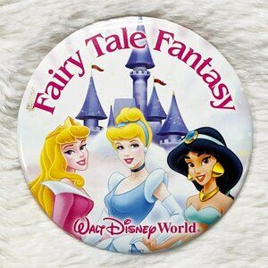 🔮‎ 5/$25 Vintage Disney World Fairy Tale Fantasy Aurora Cinderella Jasmine Pin